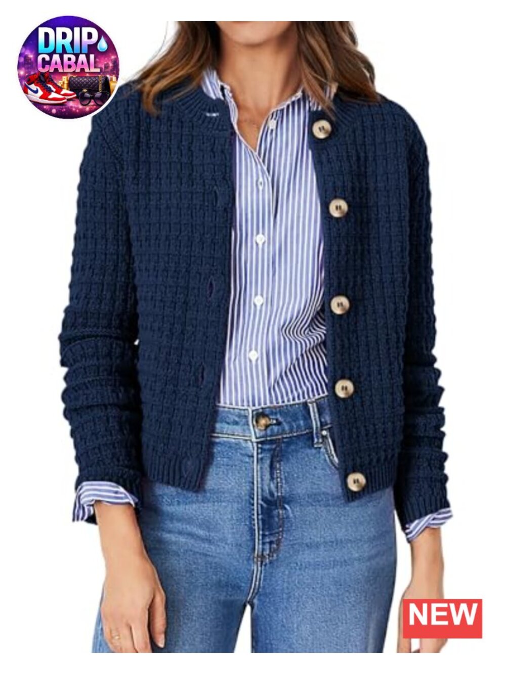 Lightweight Button Up Cardigan Sweater Open Front Cotton Knit Layer